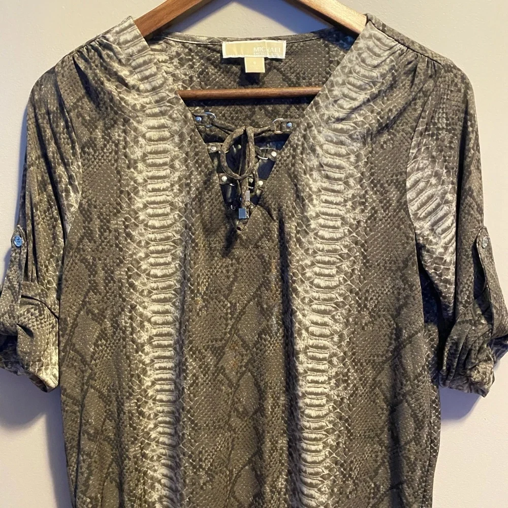 Michael‎ Kors Snakeskin Shift Dress SZ S